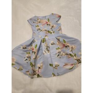 Baker by Ted Baker Girls Floral Dress Sz 3/4